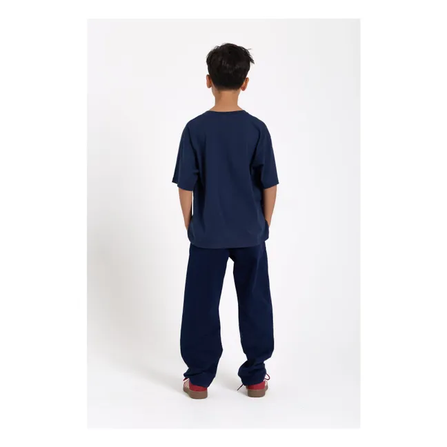 Camiseta Nils Algodón orgánico | Azul descolorido