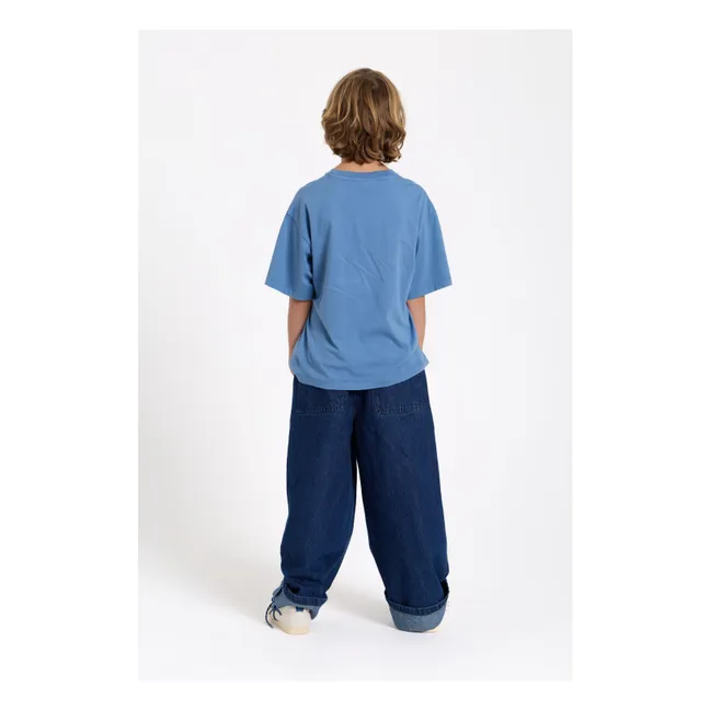 Nils Organic cotton T-shirt | Blue