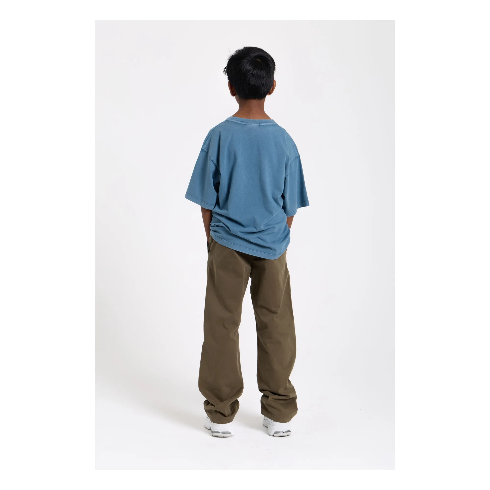 T-shirt Finn Coton Bio | Bleu- Image produit n°9