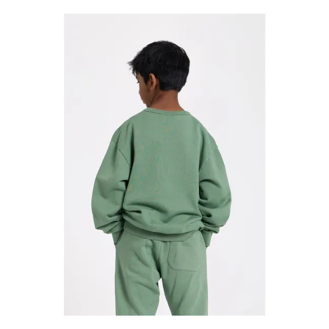 Jogger in cotone biologico Rush | Verde militare