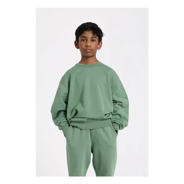 Sweat Arlo Coton Bio | Vert kaki- Image produit n°1