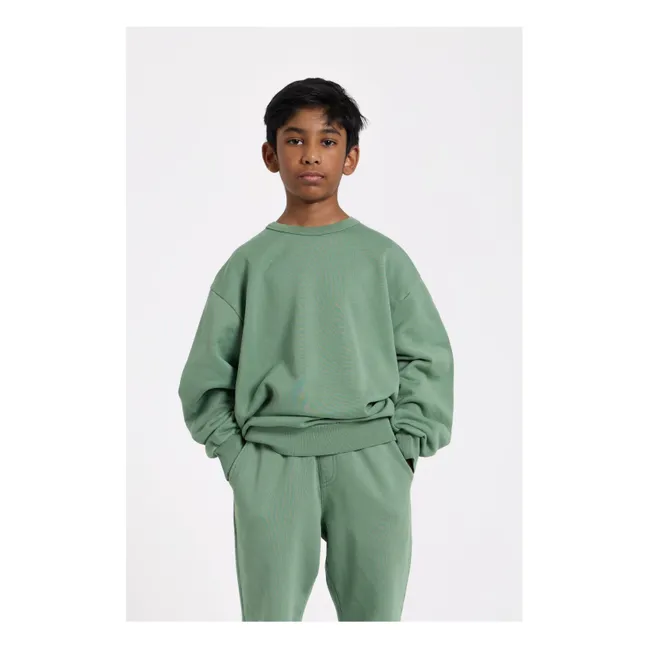 Jogger in cotone biologico Rush | Verde militare