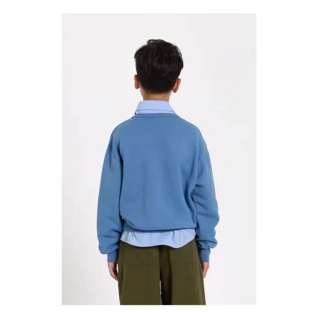 Sudadera Arlo de algodón orgánico | Azul