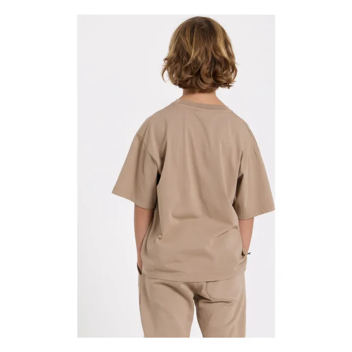 T-shirt Nils Coton Bio | Taupe- Image produit n°4