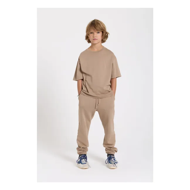 Nils Organic cotton T-shirt | Taupe brown