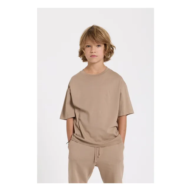 T-shirt Nils Coton Bio | Taupe