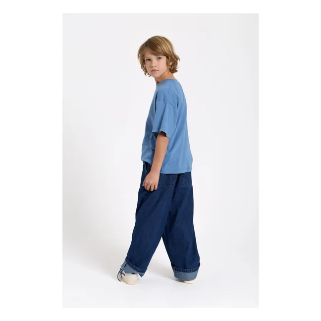 T-shirt Nils Coton Bio | Bleu