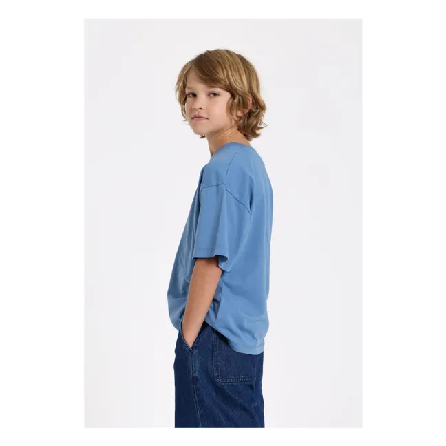 Nils Organic cotton T-shirt | Blue