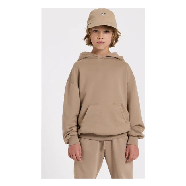 Noa organic cotton sweatshirt | Taupe brown