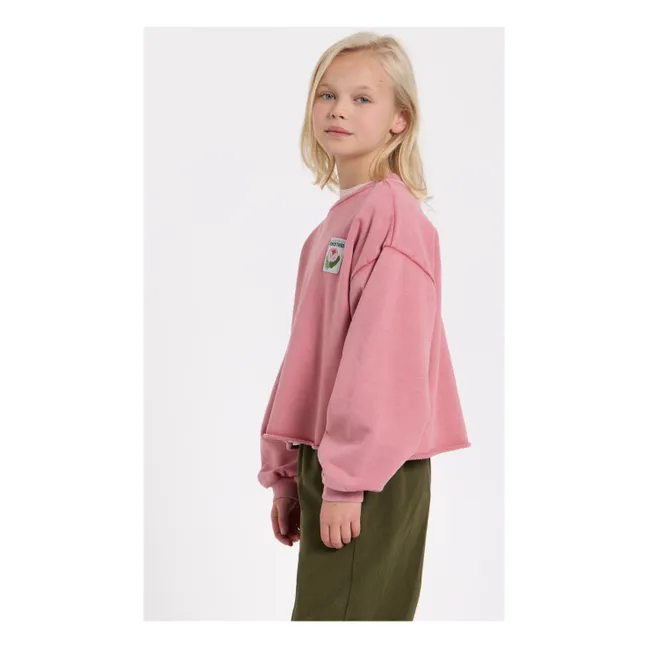 Belmont organic cotton sweatshirt | Pink