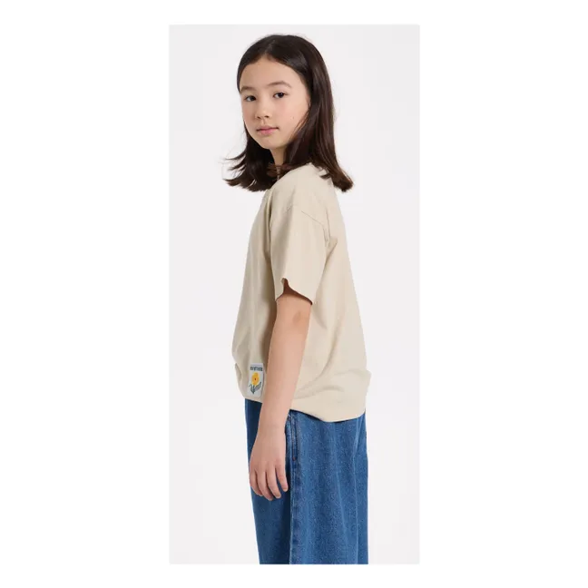 Luna organic cotton T-shirt | Beige