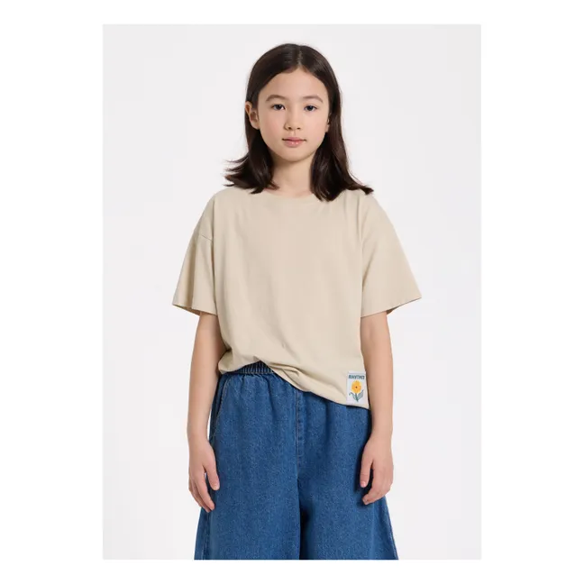 Camiseta Luna de algodón orgánico | Beige