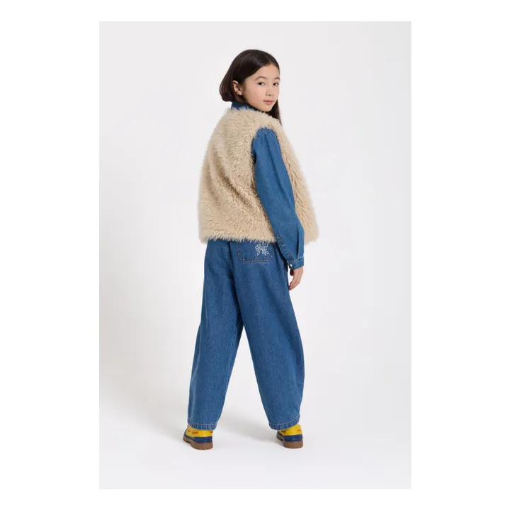 Veste Sans Manches Façon Fourrure Joyce | Beige- Image produit n°8