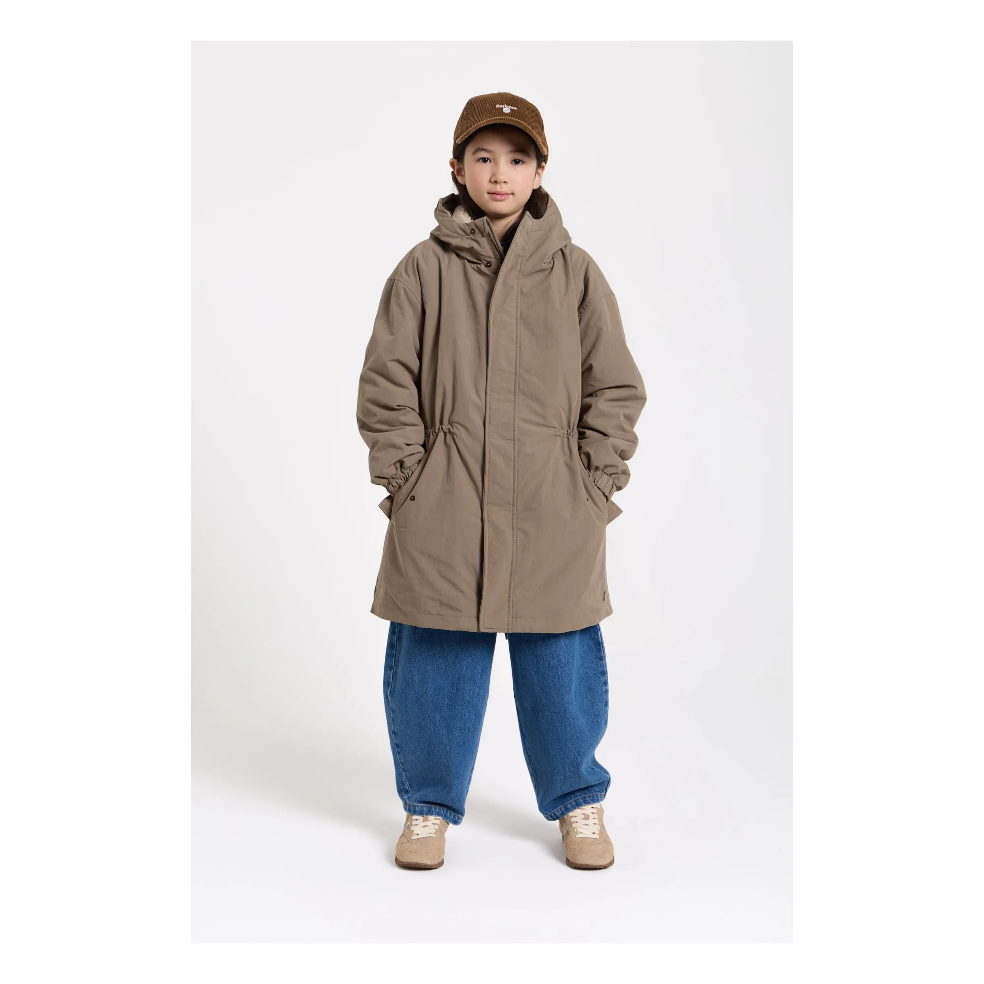 Parka Doublée Koala | Vert kaki clair- Image produit n°1