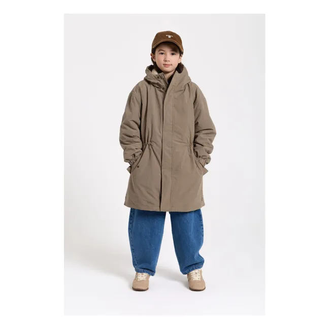 Parka con forro Koala | Verde militare claro