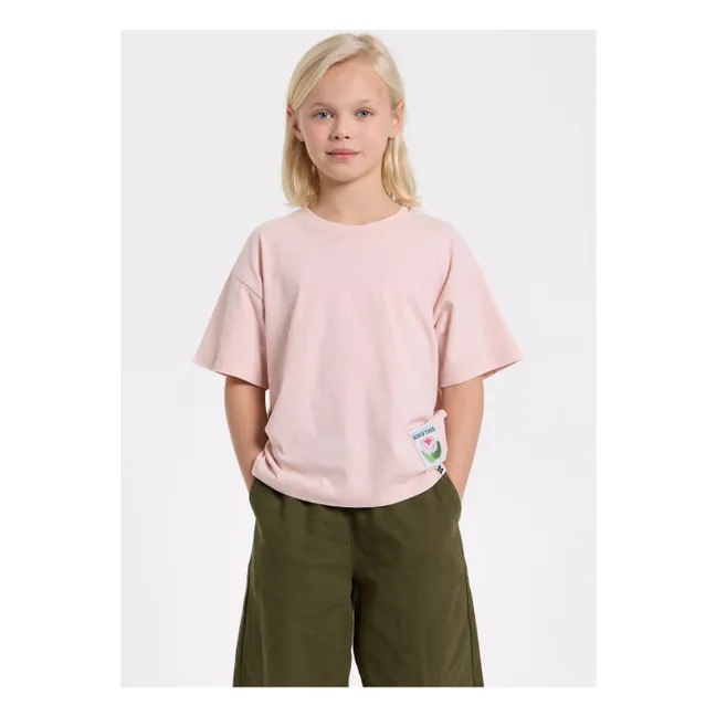 T-shirt Luna Coton Bio | Rose poudré
