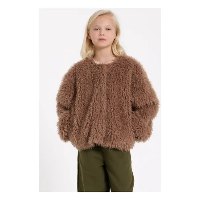 Lucky Pelzjacke | Maulwurfsfarben