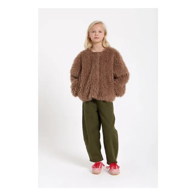 Veste Façon Fourrure Lucky | Taupe