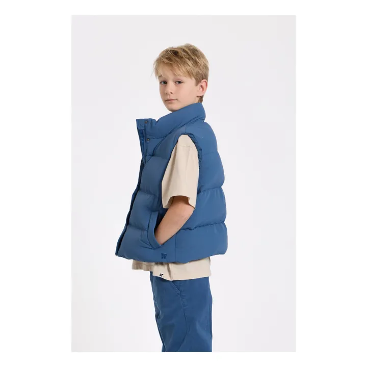 Doudoune Sans Manches Temper Fibres Recyclées | Bleu- Image produit n°2