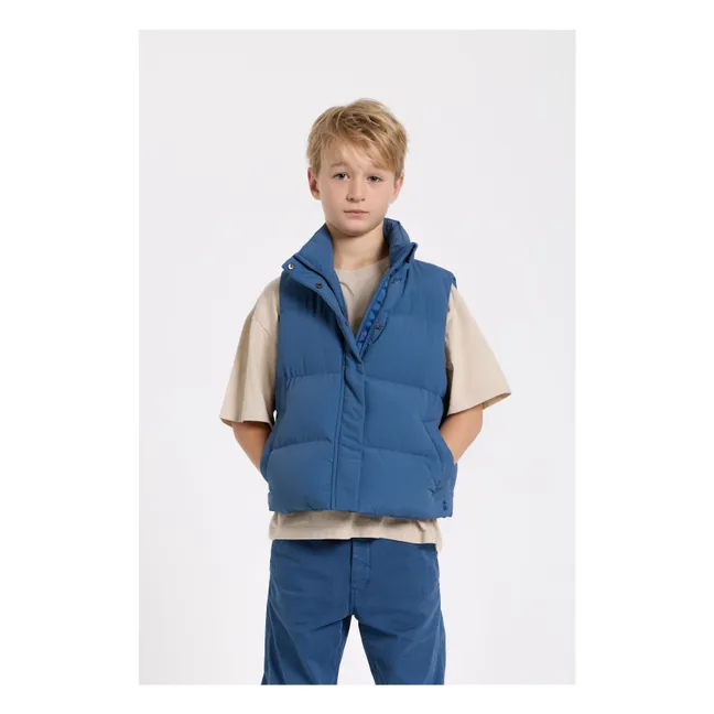 Cappotto senza maniche Temper in fibre riciclate | Blu