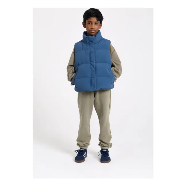 Cappotto senza maniche Temper in fibre riciclate | Blu