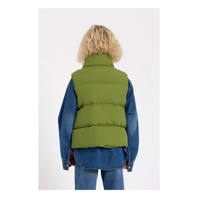 Cappotto senza maniche Temper in fibre riciclate | Verde
