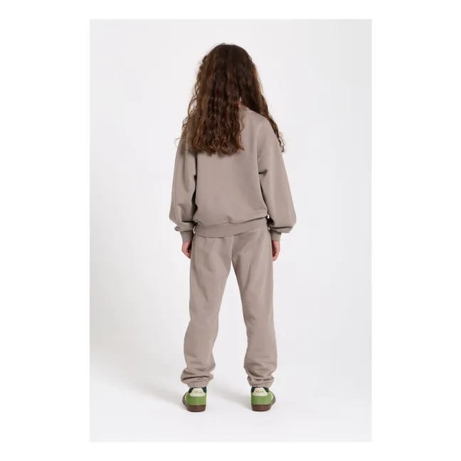 Joggers de algodón ecológico Kiwi | Gris Topo