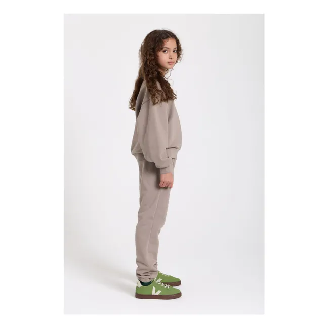 Joggers de algodón ecológico Kiwi | Gris Topo