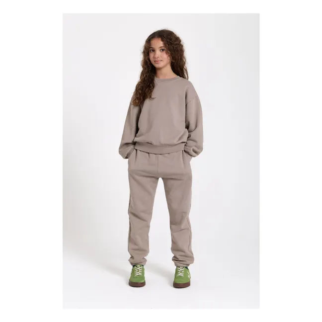 Joggers de algodón ecológico Kiwi | Gris Topo