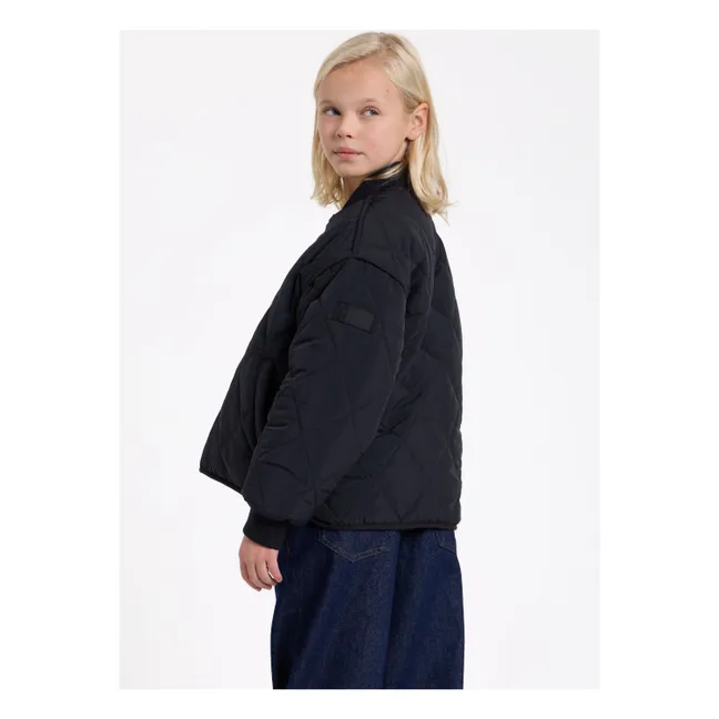 Bomber acolchada Braidy | Negro