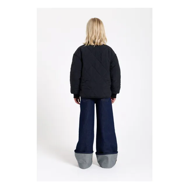 Bomber acolchada Braidy | Negro