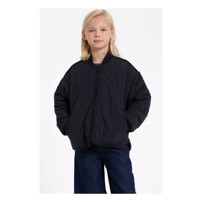 Bomber acolchada Braidy | Negro