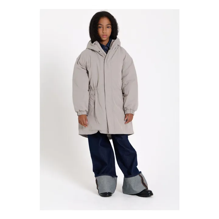 Parka Doublée Fox Fibres Recyclées | Gris perle- Image produit n°1