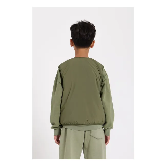 Peasy Sherpa Sleeveless Jacket | Green