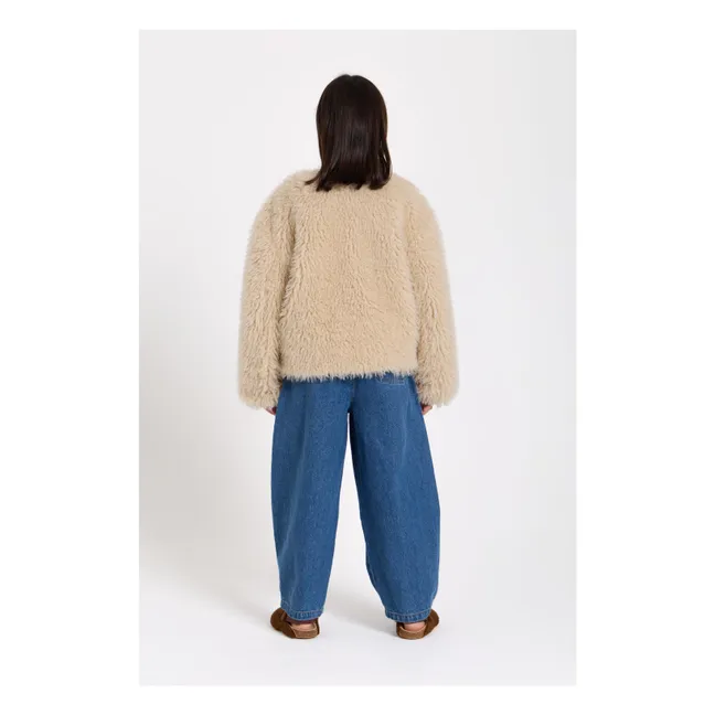 Lucky Fur Jacket | Beige