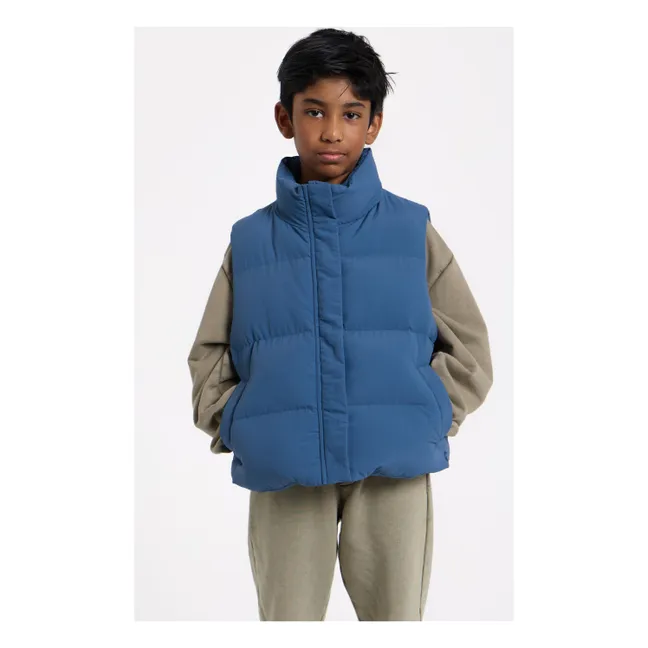 Doudoune Sans Manches Temper Fibres Recyclées | Bleu