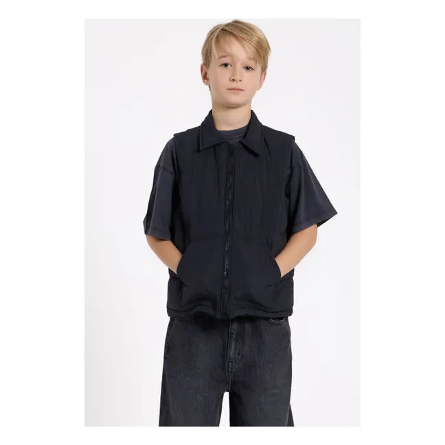 Ärmellose Daunenjacke Snowshirt Echte Daune | Schwarz