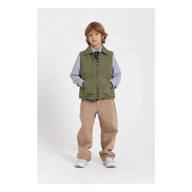 Snowshirt Genuine Down Sleeveless Down Jacket | Khaki