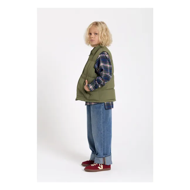 Doudoune Sans Manches Snowshirt Duvet Véritable | Vert kaki