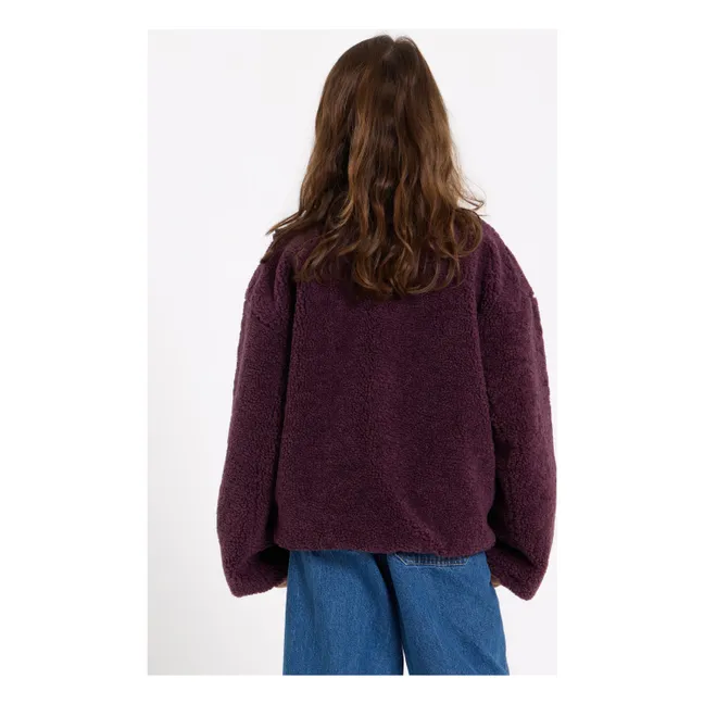 Veste Façon Sherpa Chance | Violet