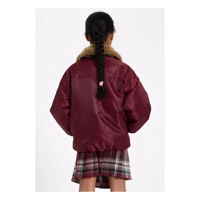 Aria Bomber Jacket | Aubergine