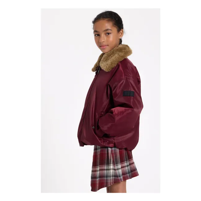 Aria Bomber Jacket | Aubergine