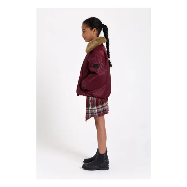 Aria Bomber Jacket | Aubergine