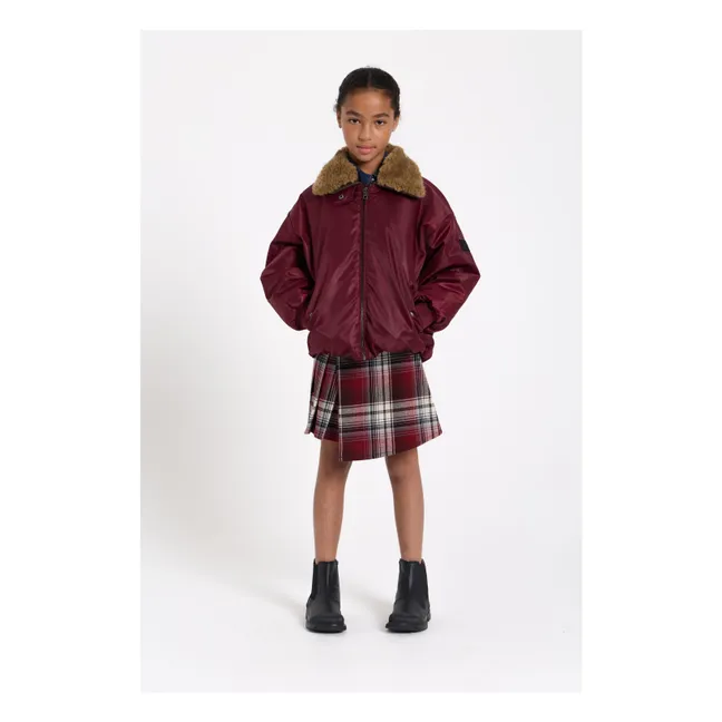 Aria Bomber Jacket | Aubergine