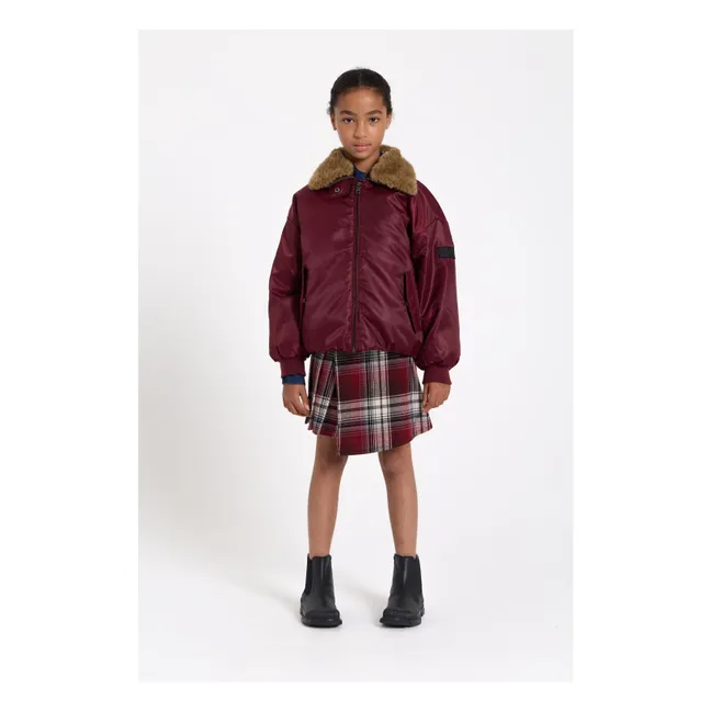Aria Bomber Jacket | Aubergine