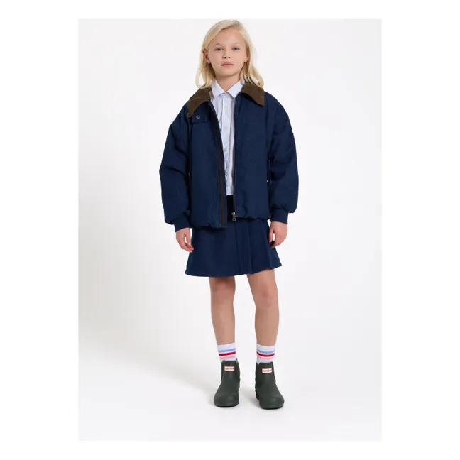 Blouson Aviateur Denim Aria | Denim brut