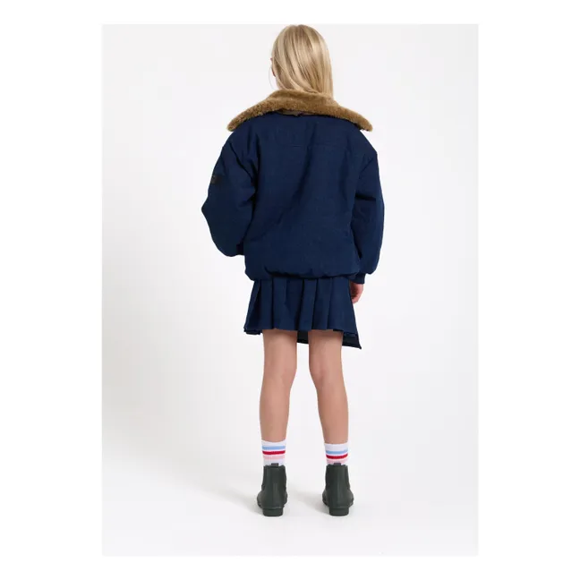 Blouson Aviateur Denim Aria | Denim brut