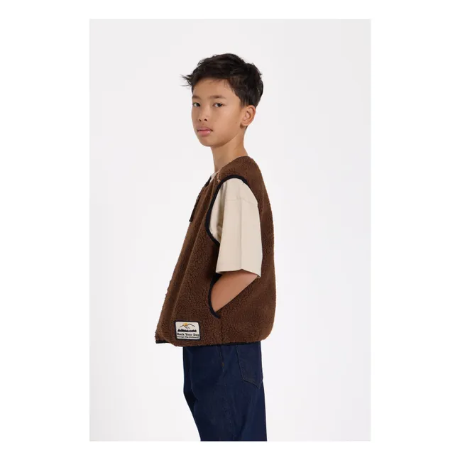 Giacca senza maniche Easy Sherpa | Marrone