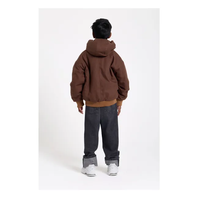 Giacca con cappuccio Matt | Marrone