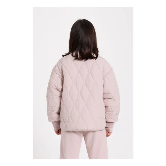 Bomber Matelassé Wooly | Rose pâle